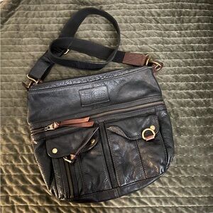 Large Leather Fossil Crossbody
